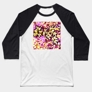 Pastel Vines and Flowers Baseball T-Shirt